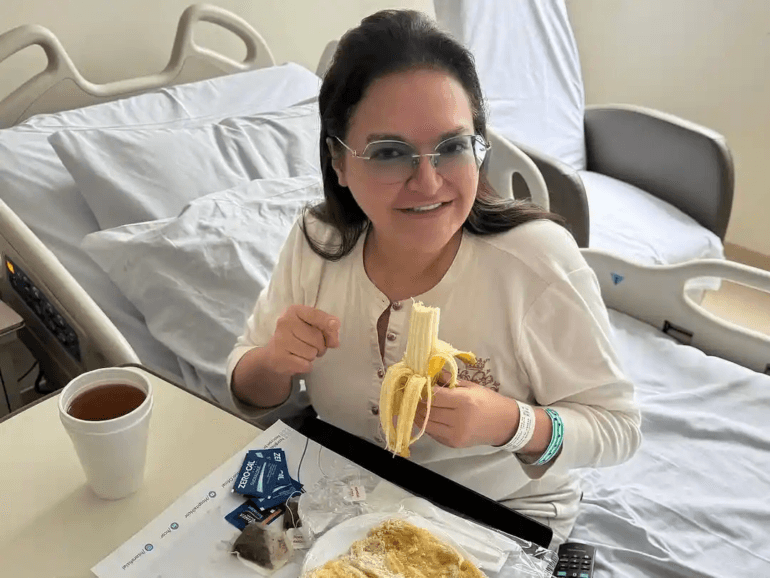 Débora Miranda recebe alta e anuncia pausa para cuidar da saúde