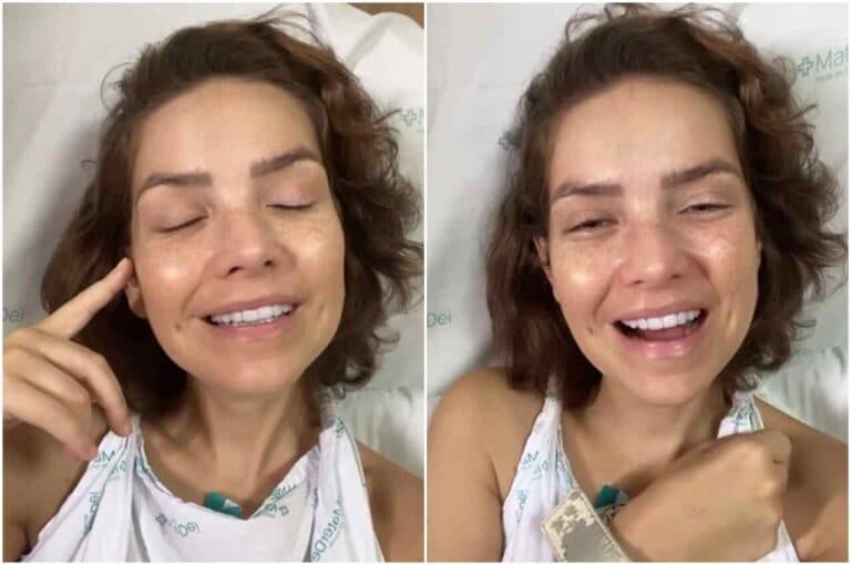 Camila Campos canta no hospital após cirurgia e emociona seguidores com testemunho de fé