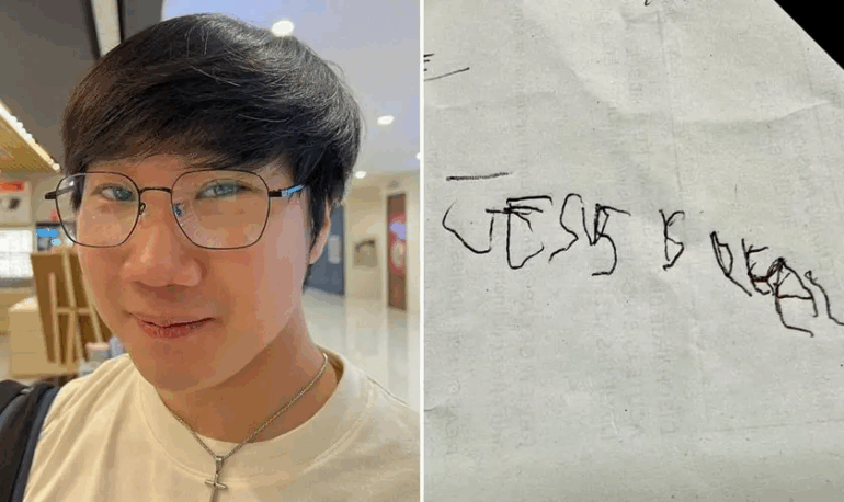 Antes de morrer, jovem acorda do coma e escreve mensagem: “Jesus é real”